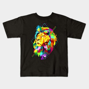 Lion in full Color Kids T-Shirt